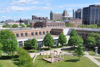 aerial shot of Housatonic campus